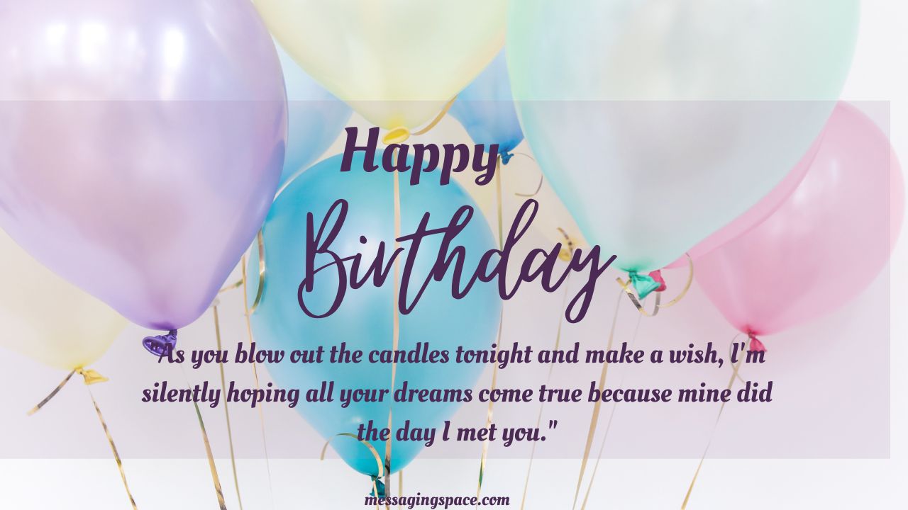 120+ Romantic and Cute Happy Birthday Messages for wife