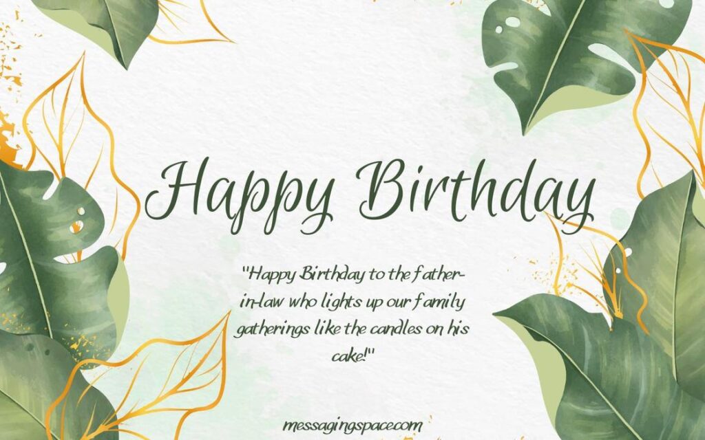 Cute Happy Birthday Text Quotes for Father-in-law