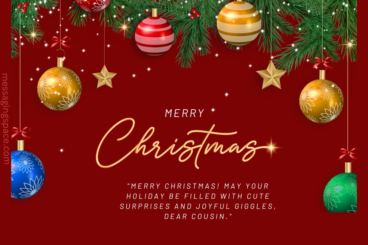 195+ Meaningful Merry Christmas Greetings For Female Cousin