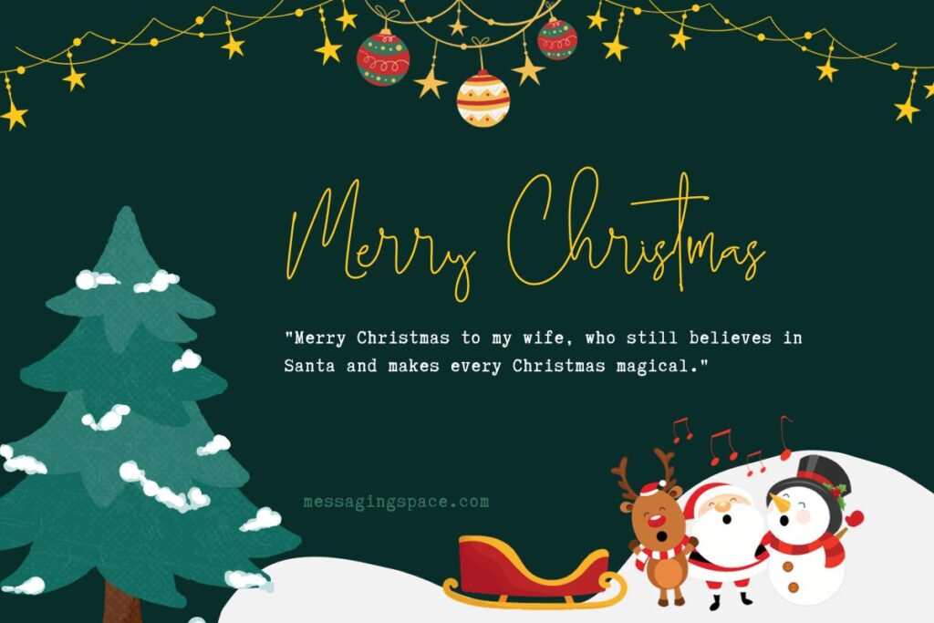 Cute Merry Christmas Text Wishes for Wife