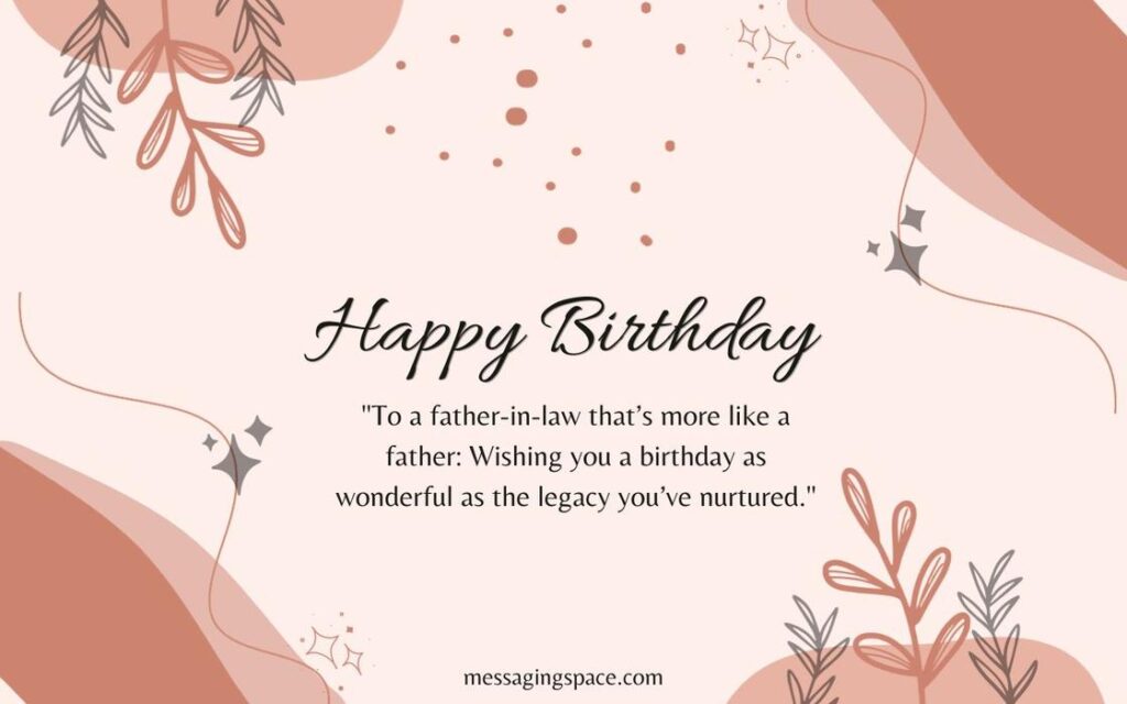 Happy Birthday Quotes For Father-in-law