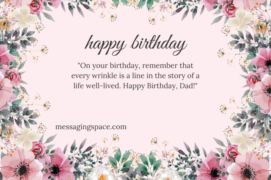 Inspirational Birthday SMS for Father