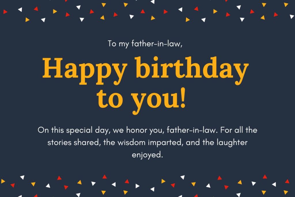 Long Happy Birthday Wishes for Father-in-law