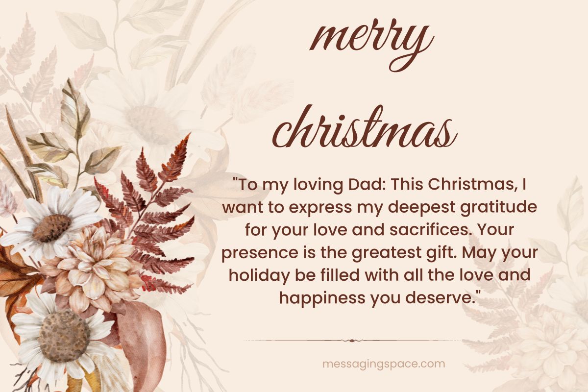 150+ Cute & Inspirational Merry Christmas Wishes For Father