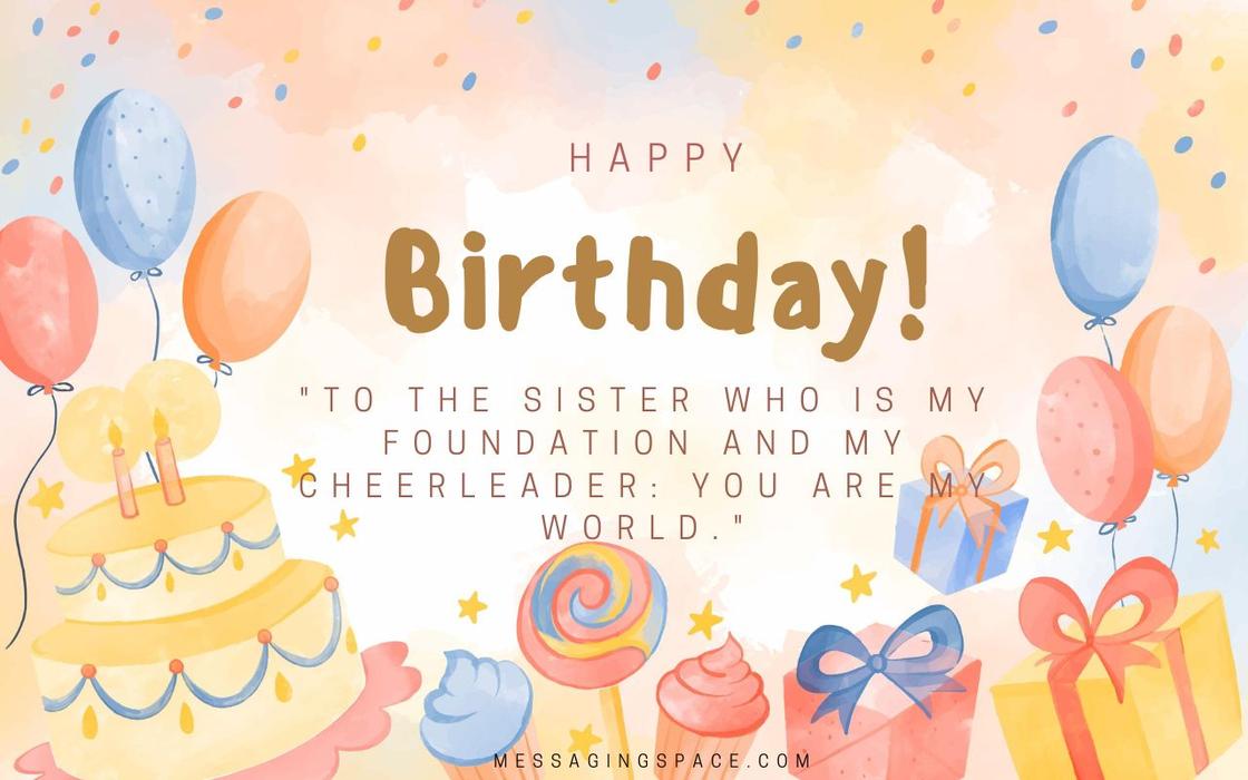 85+ Inspirational & Sweet Happy Birthday Text Messages For Sister