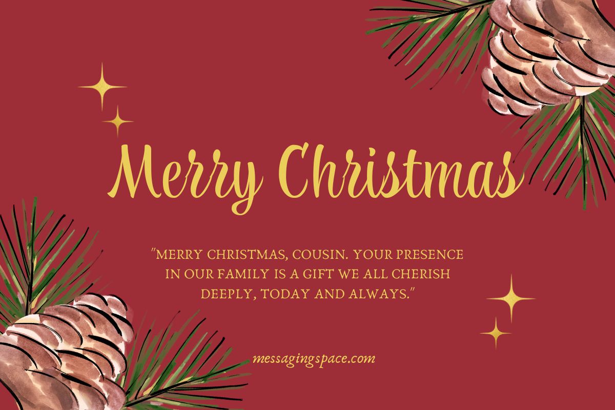 180+ Unique Merry Christmas Messages For Female Cousin