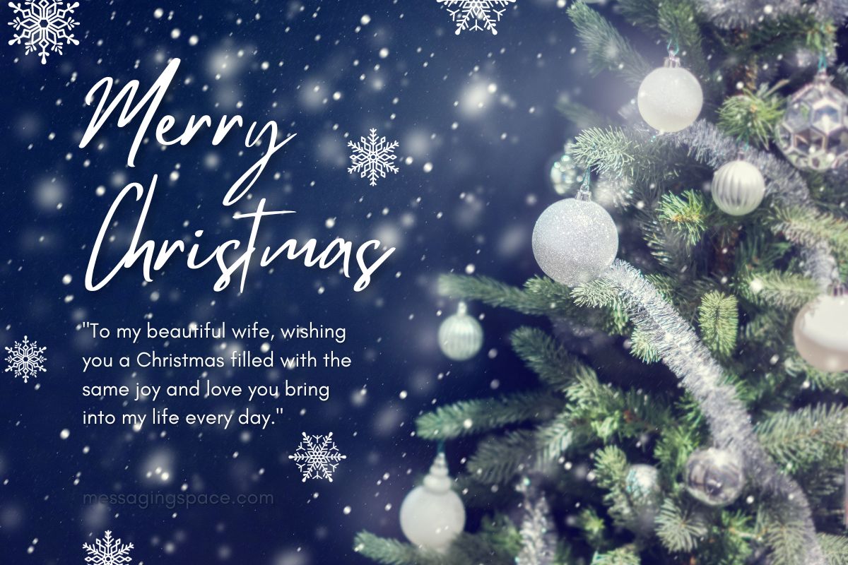 130+ Romantic & Heartfelt Merry Christmas Messages For Wife