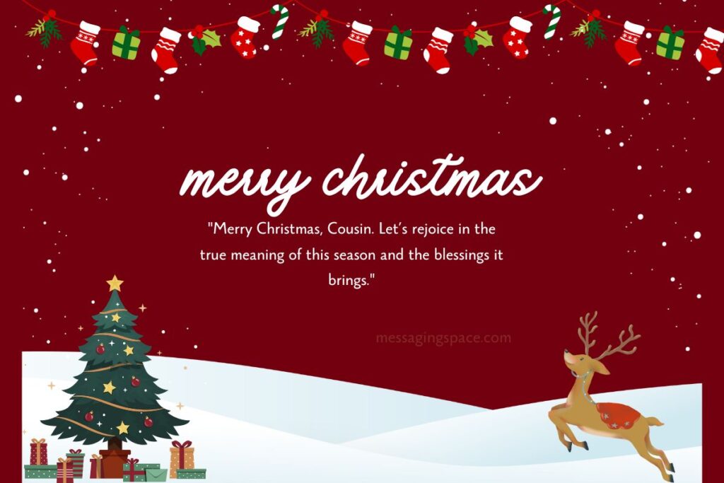 Religious Christmas Greetings for Male Cousin
