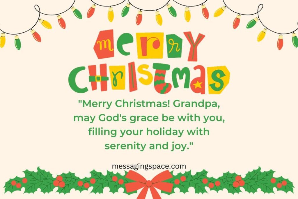Religious Christmas SMS for Grandpa