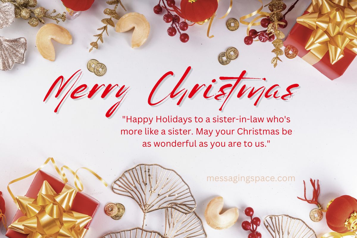 210+ Unique Merry Christmas Text Wishes for Sister in Law