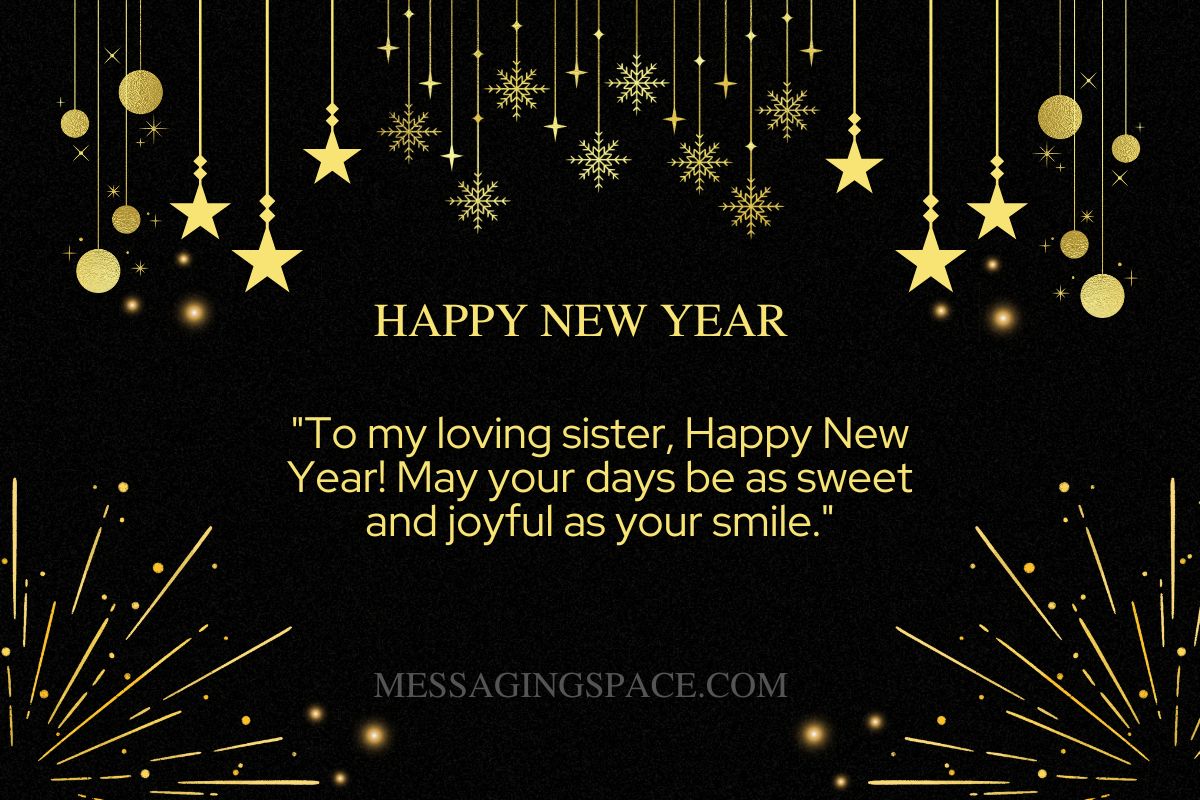 380+ Happy New Year Wishes Text Messages Quotes For Sister